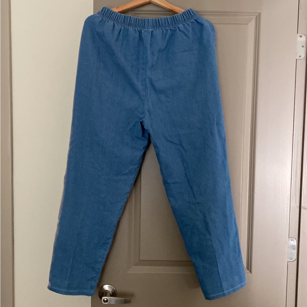 Waist banded blue jeans , women , one size